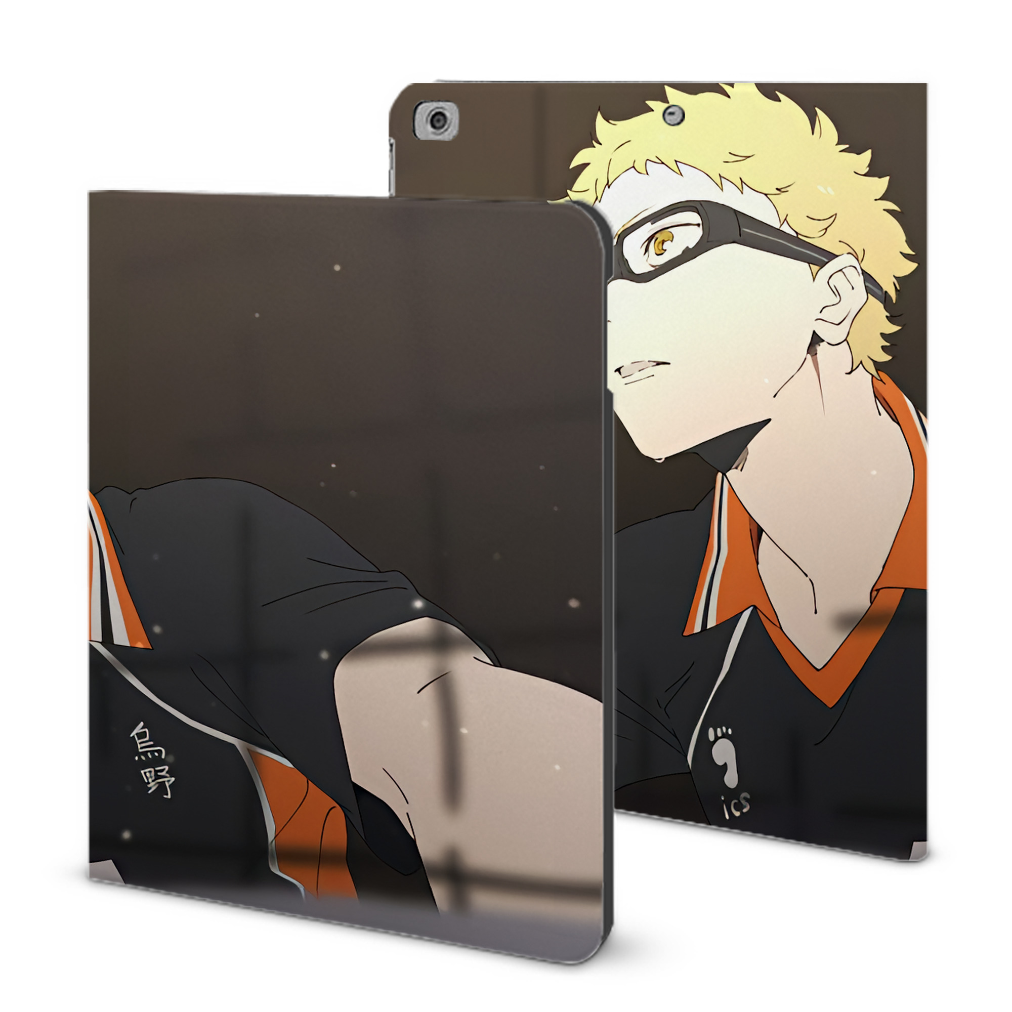 （画像用） ハイキュー!! Haikyu!! IPad ケース ブック型 PUレザー TPU 耐衝撃 軽量 薄型 ペン収納なし 全面保護 IPad 各モデル対応